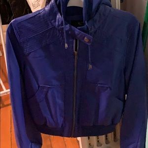 Royal Blue L leather jacket